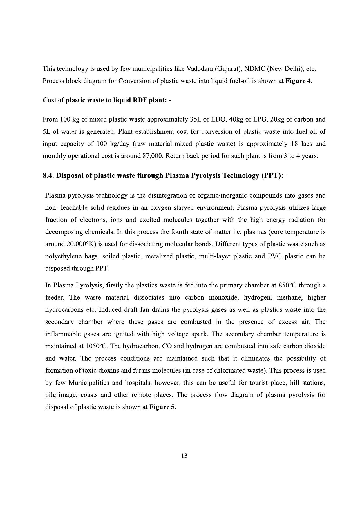 Highlighted extract — CPCB · Consolidated Guidelines for Segregation, Collection & Disposal of Plastic Waste, p. 13